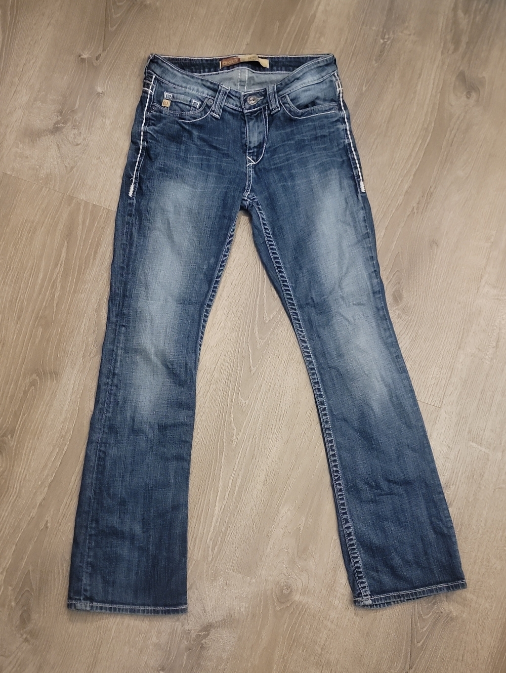 Big Star Women's Jeans - Medium Blue Wash Hazel Curvy Fit 27 Regular